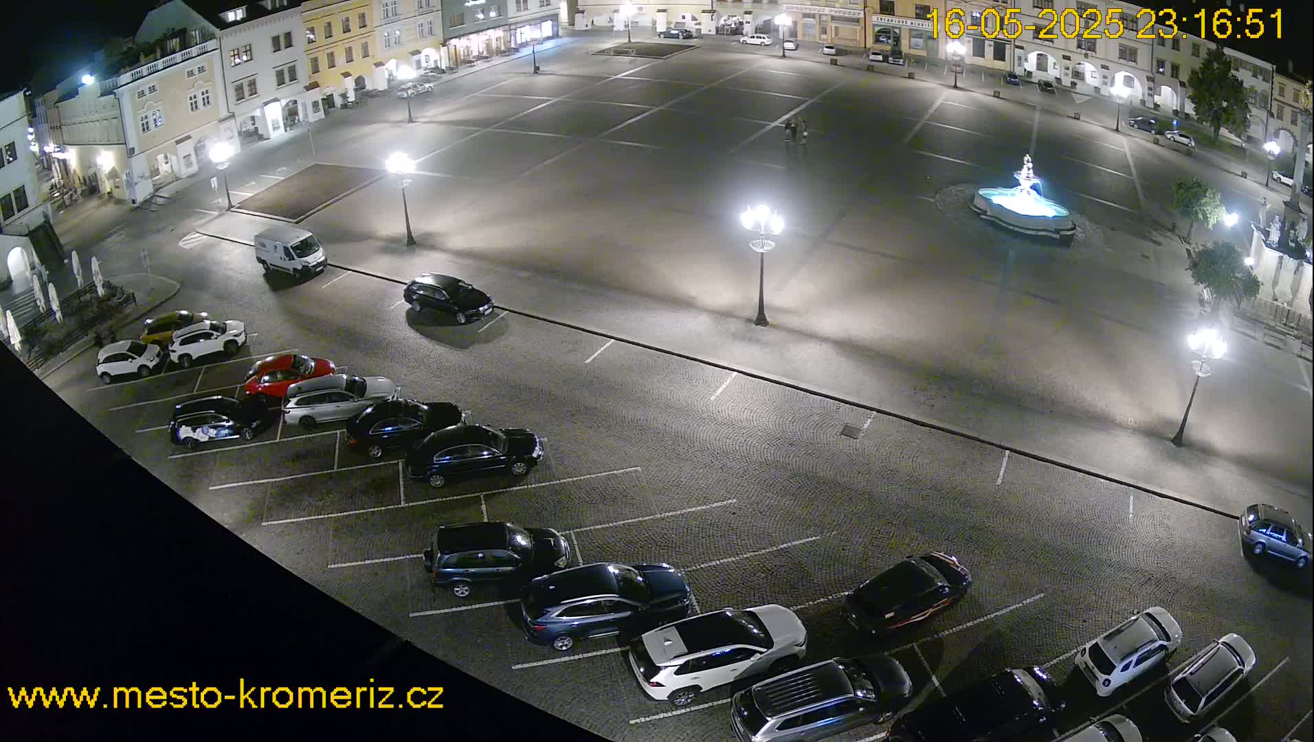 Kroměříž , (Velké náměstí ) Great Square East View Live Cam - Kromeriz, Zlin, Czechia