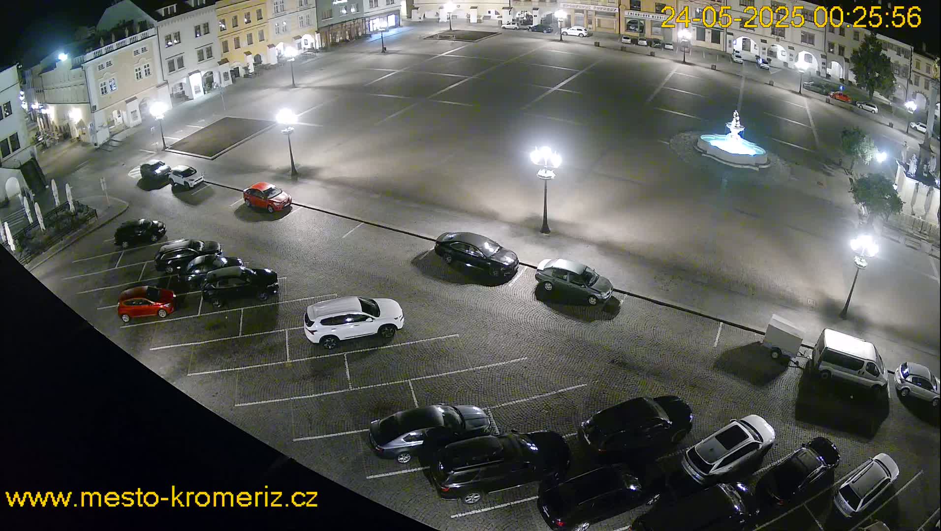Kroměříž , (Velké náměstí ) Great Square East View Live Cam - Kromeriz, Zlin, Czechia