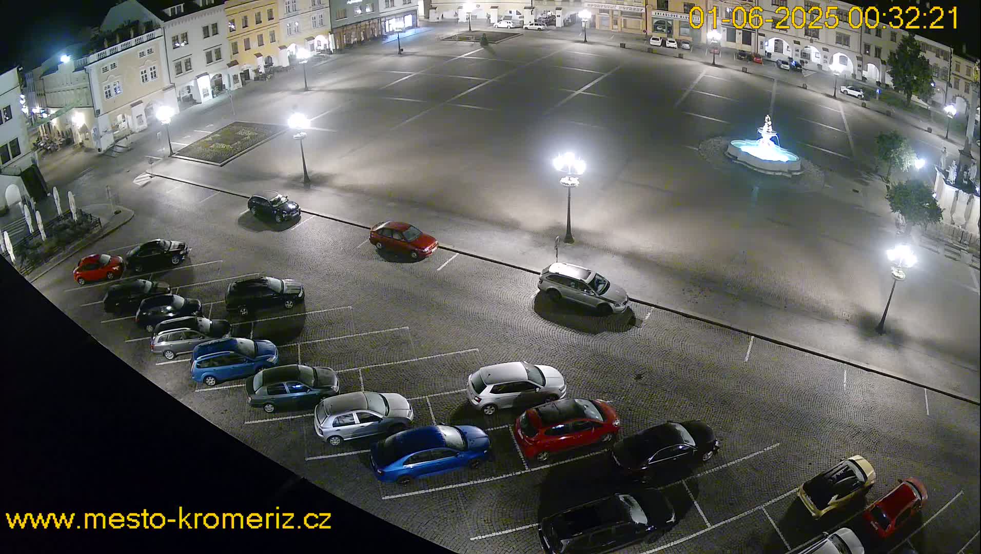 Kroměříž , (Velké náměstí ) Great Square East View Live Cam - Kromeriz, Zlin, Czechia