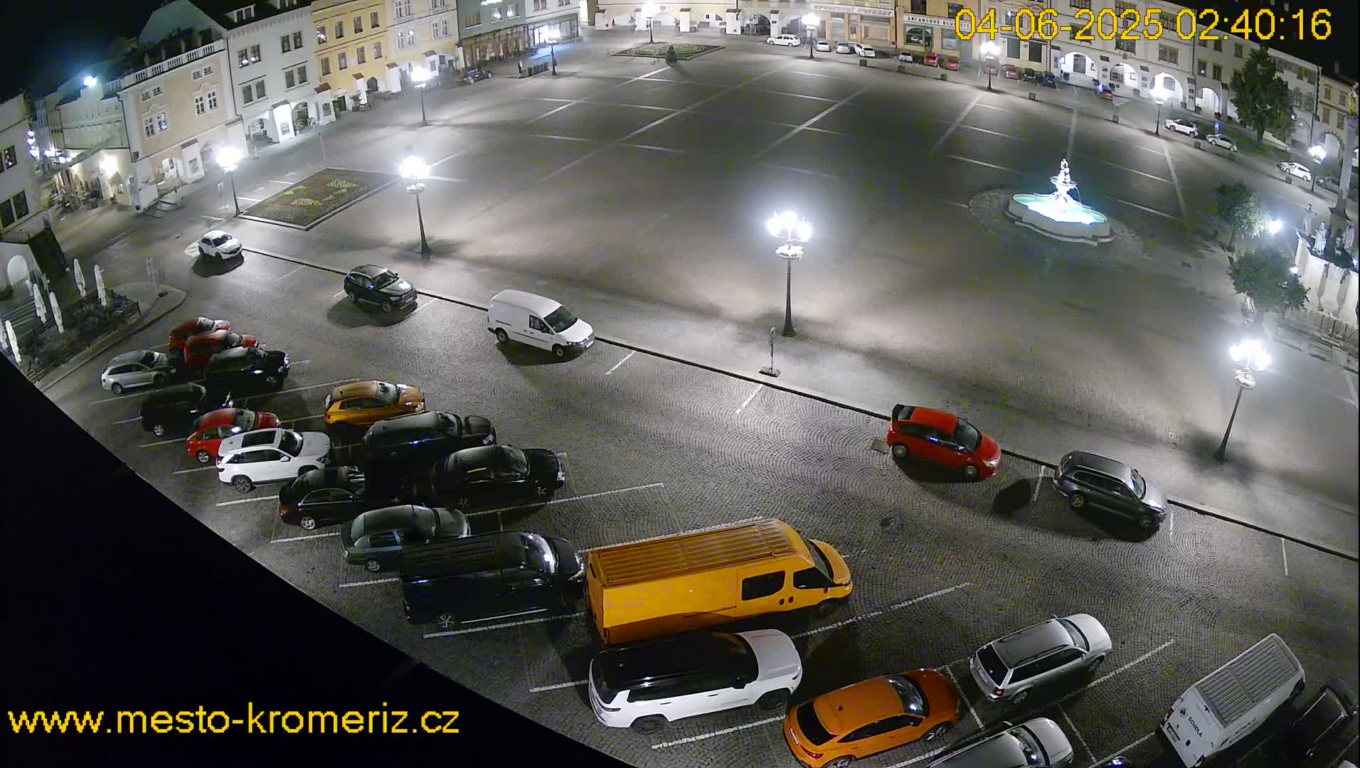 Kroměříž , (Velké náměstí ) Great Square East View Live Cam - Kromeriz, Zlin, Czechia