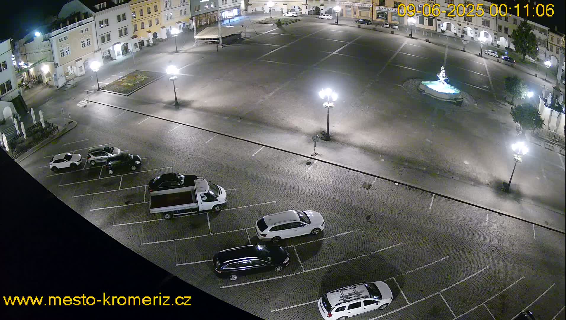 Kroměříž , (Velké náměstí ) Great Square East View Live Cam - Kromeriz, Zlin, Czechia