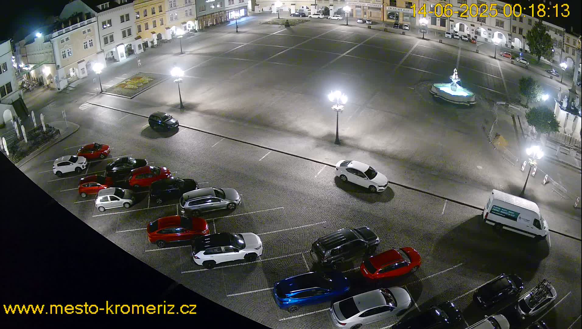 Kroměříž , (Velké náměstí ) Great Square East View Live Cam - Kromeriz, Zlin, Czechia