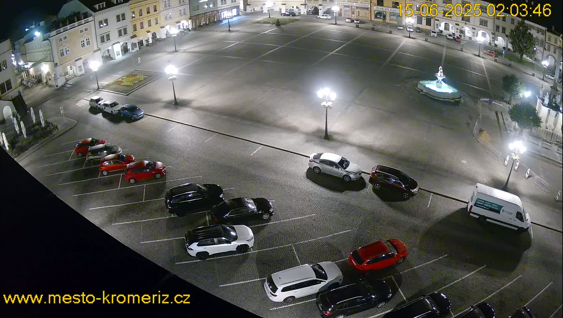 Kroměříž , (Velké náměstí ) Great Square East View Live Cam - Kromeriz, Zlin, Czechia