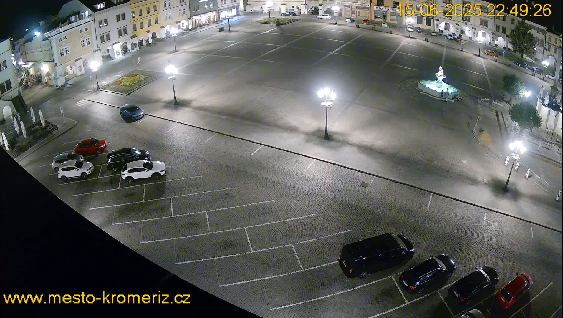 Kroměříž , (Velké náměstí ) Great Square East View Live Cam - Kromeriz, Zlin, Czechia