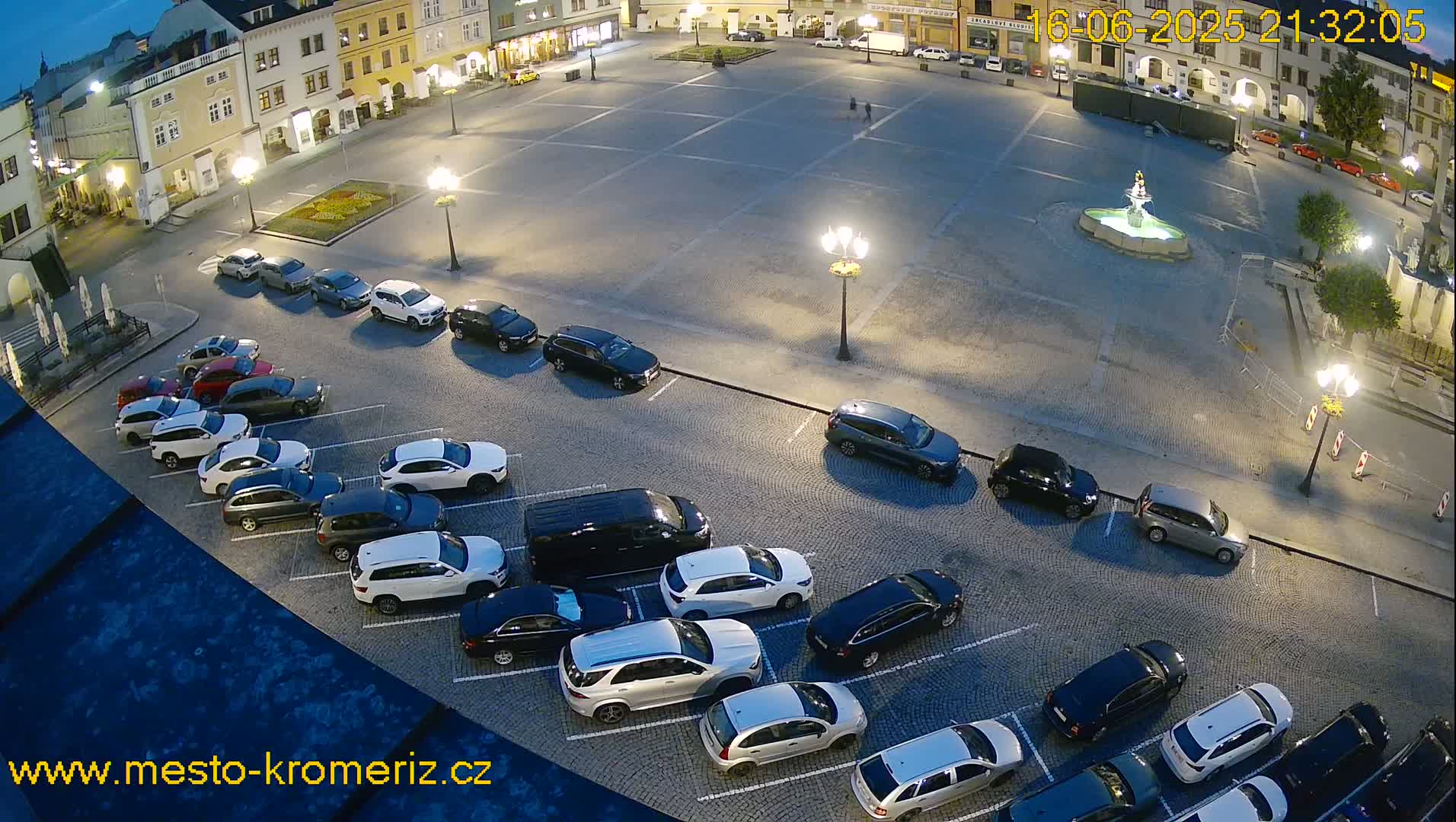 Kroměříž , (Velké náměstí ) Great Square East View Live Cam - Kromeriz, Zlin, Czechia