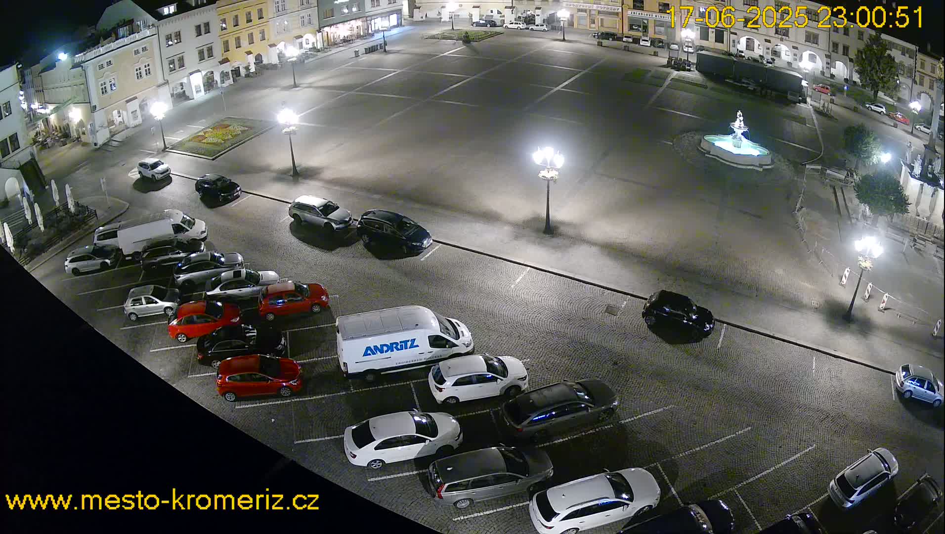 Kroměříž , (Velké náměstí ) Great Square East View Live Cam - Kromeriz, Zlin, Czechia