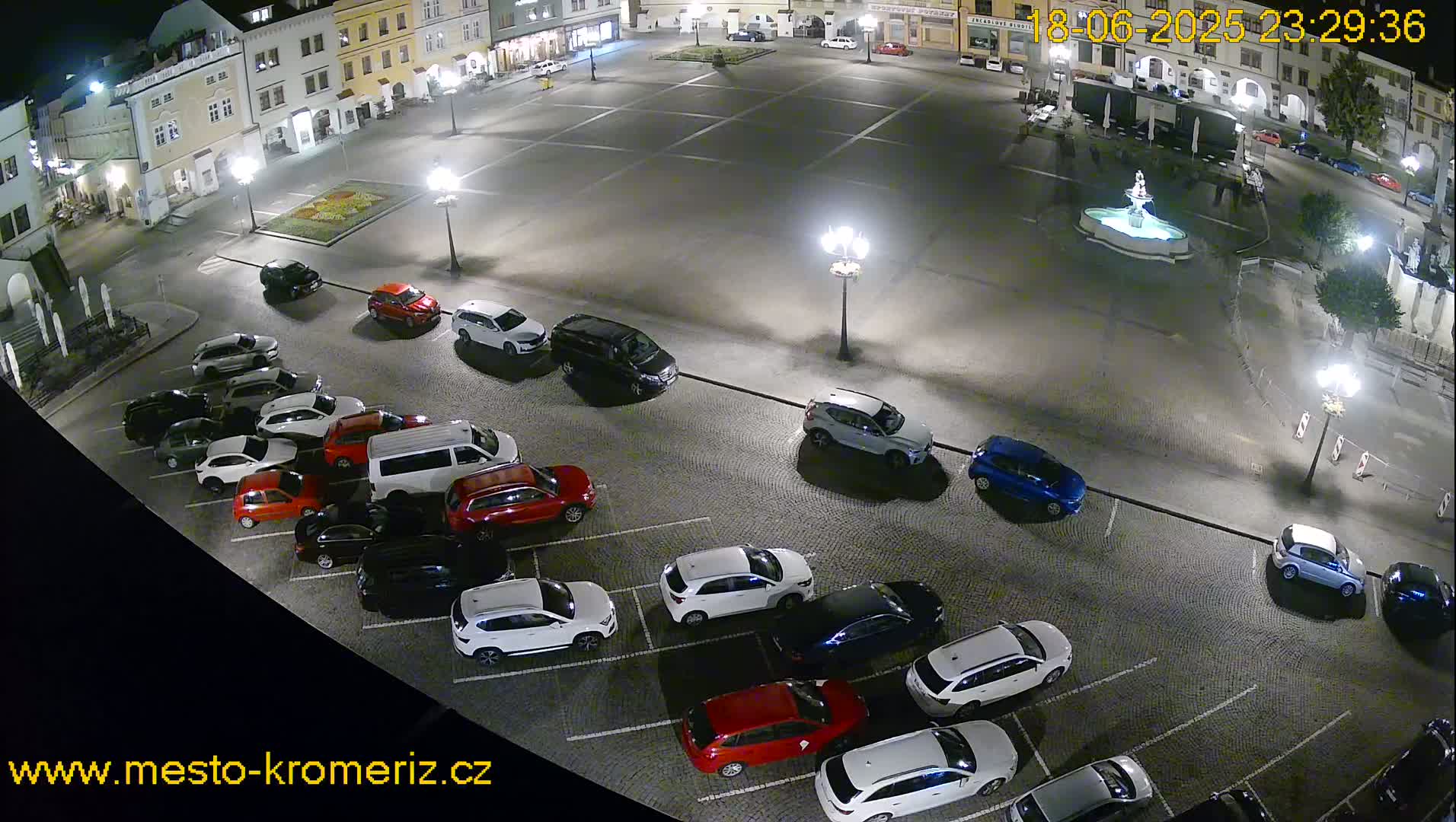 Kroměříž , (Velké náměstí ) Great Square East View Live Cam - Kromeriz, Zlin, Czechia