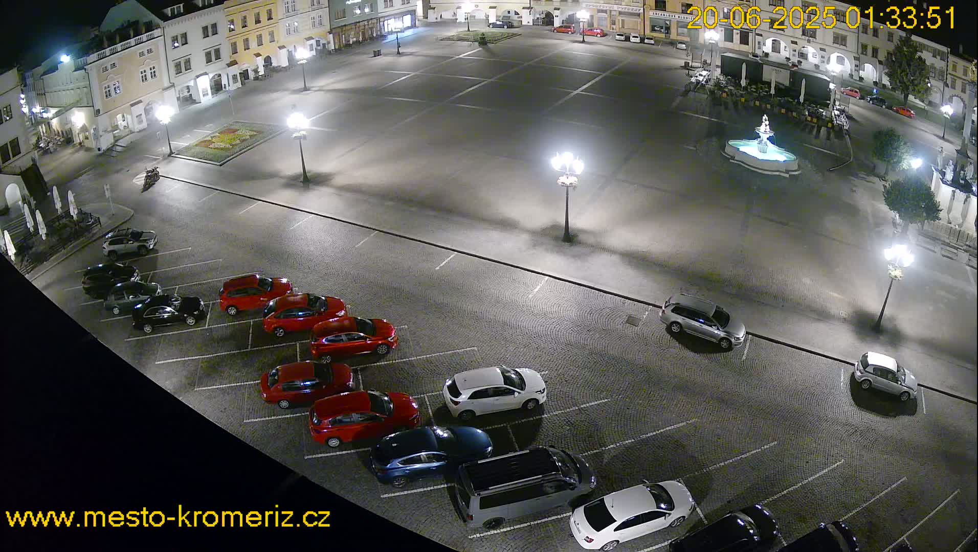Kroměříž , (Velké náměstí ) Great Square East View Live Cam - Kromeriz, Zlin, Czechia