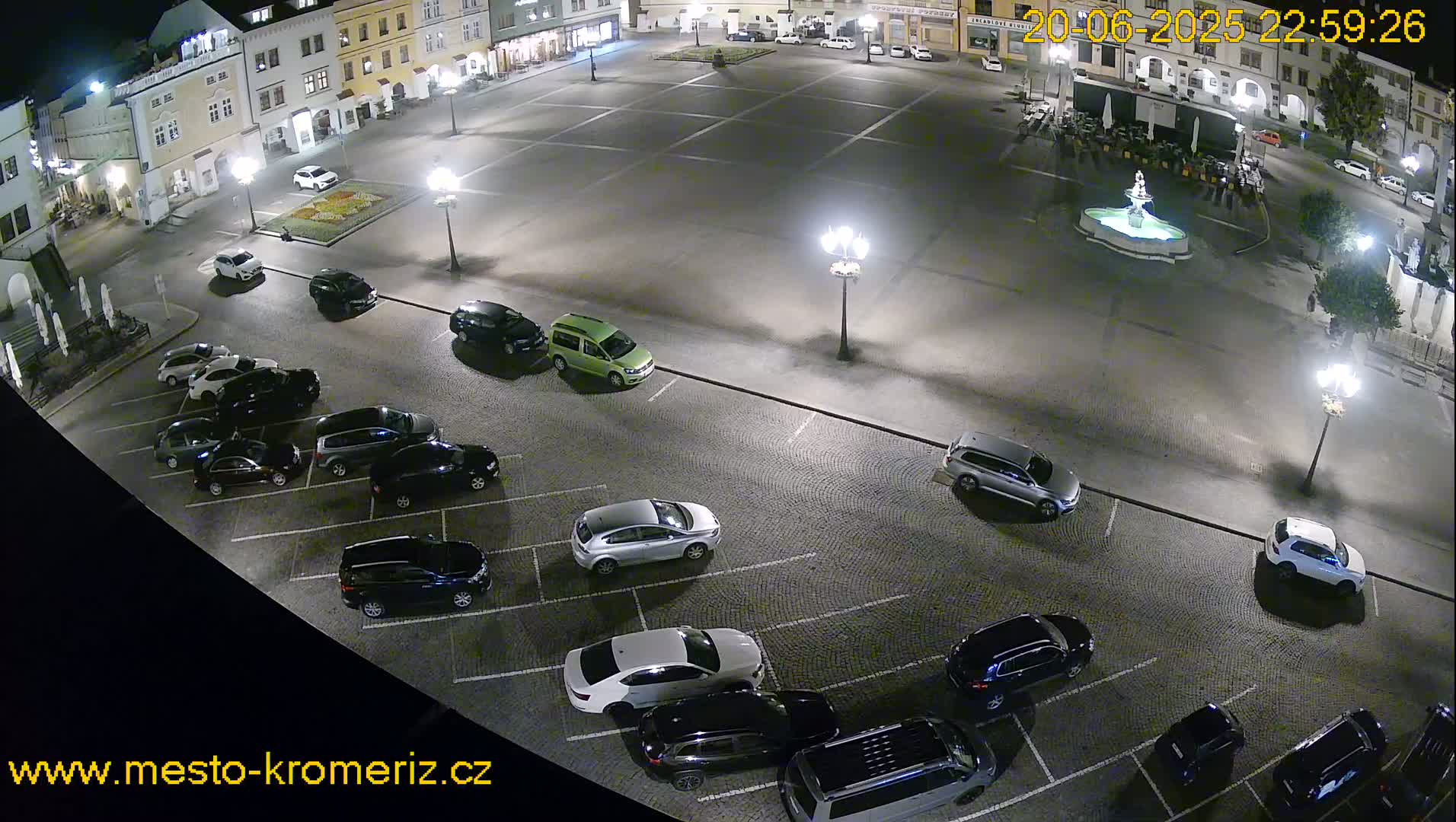 Kroměříž , (Velké náměstí ) Great Square East View Live Cam - Kromeriz, Zlin, Czechia