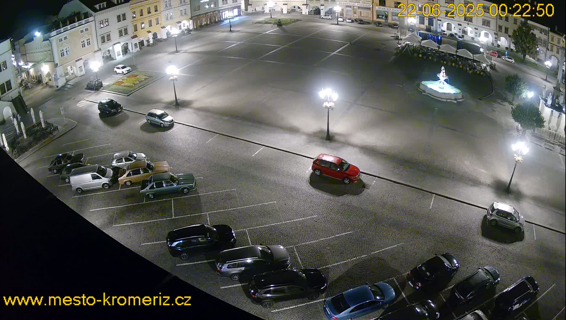 Kroměříž , (Velké náměstí ) Great Square East View Live Cam - Kromeriz, Zlin, Czechia