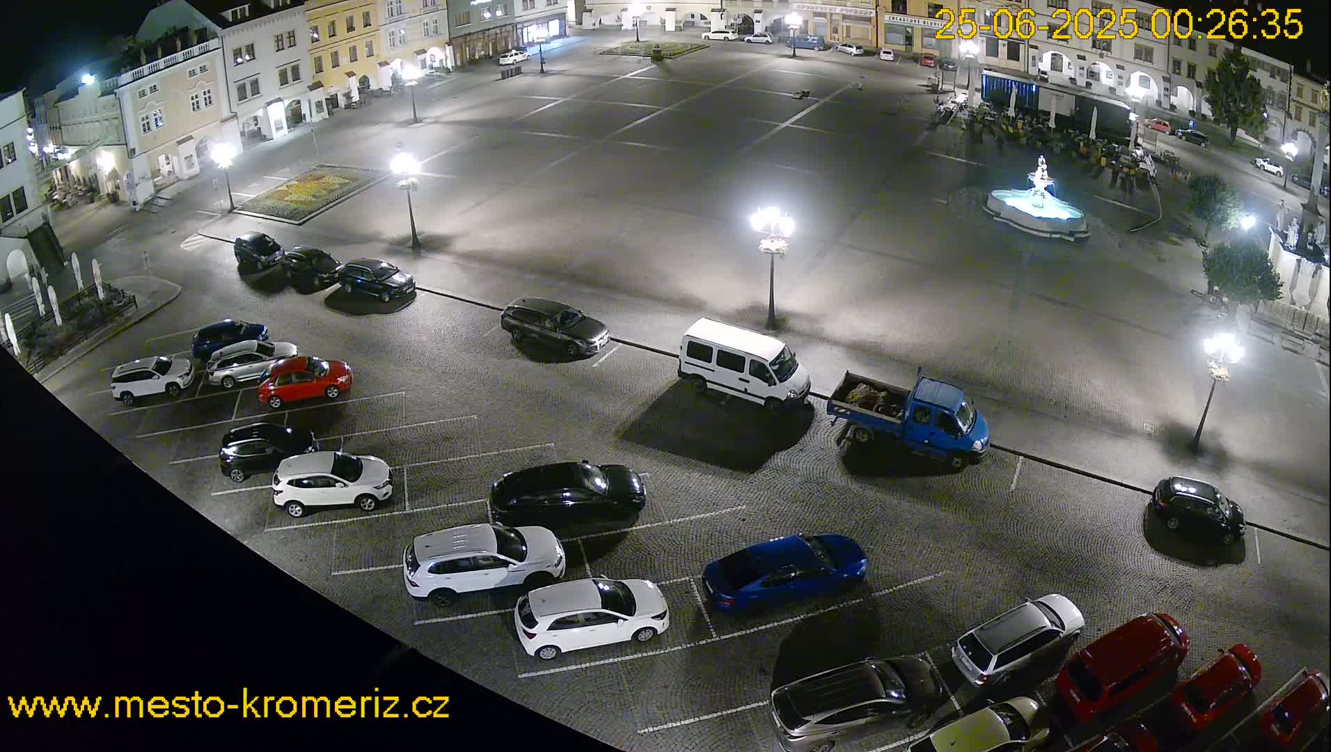 Kroměříž , (Velké náměstí ) Great Square East View Live Cam - Kromeriz, Zlin, Czechia