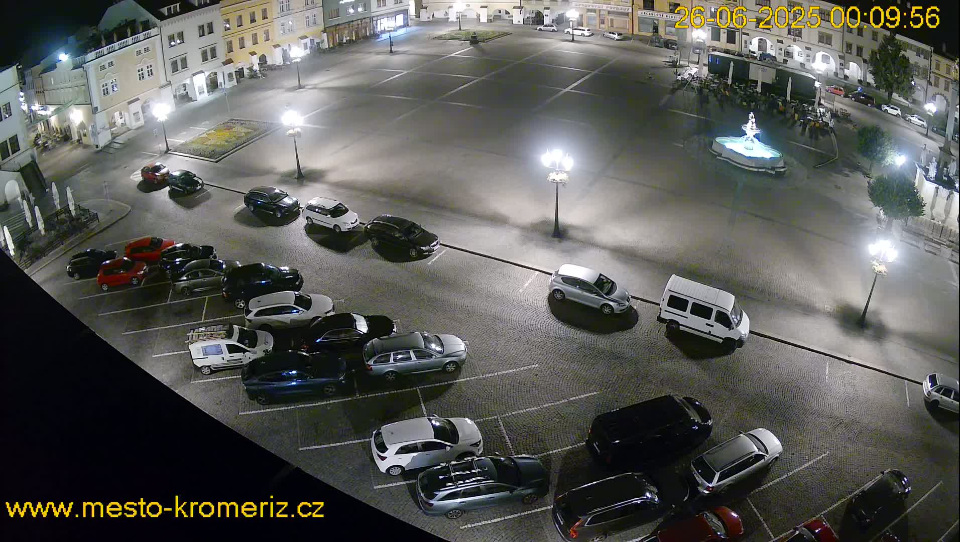 Kroměříž , (Velké náměstí ) Great Square East View Live Cam - Kromeriz, Zlin, Czechia