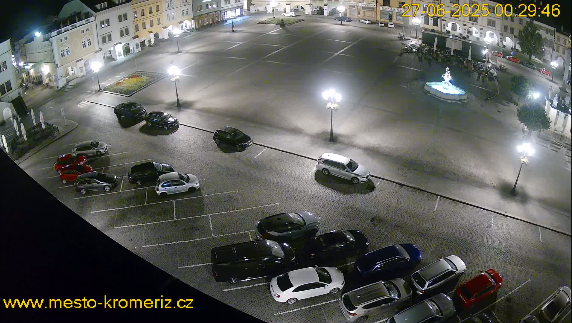 Kroměříž , (Velké náměstí ) Great Square East View Live Cam - Kromeriz, Zlin, Czechia