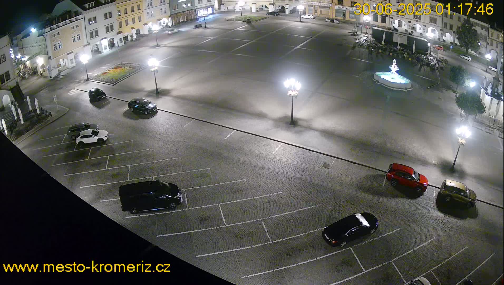 Kroměříž , (Velké náměstí ) Great Square East View Live Cam - Kromeriz, Zlin, Czechia