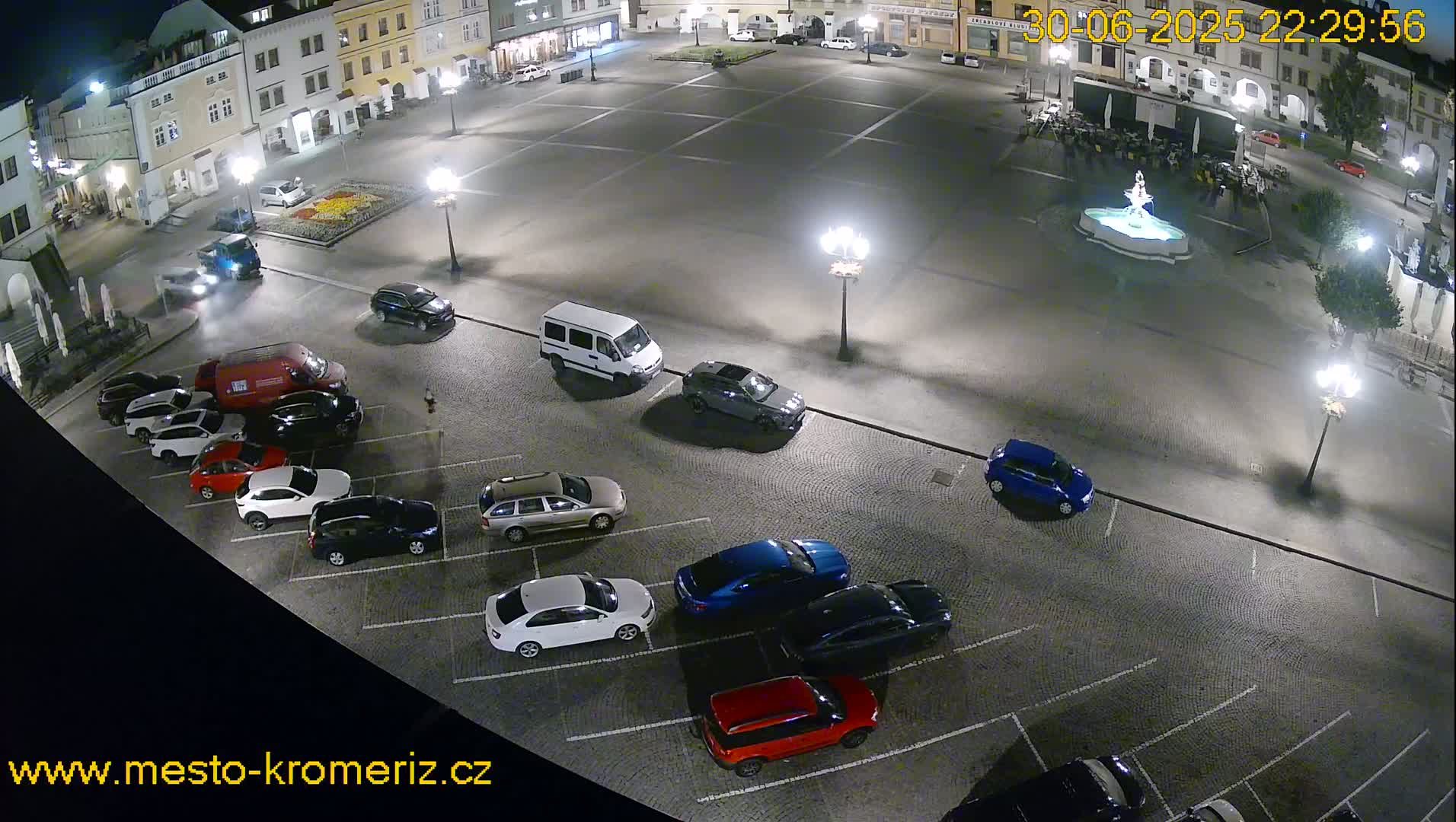 Kroměříž , (Velké náměstí ) Great Square East View Live Cam - Kromeriz, Zlin, Czechia