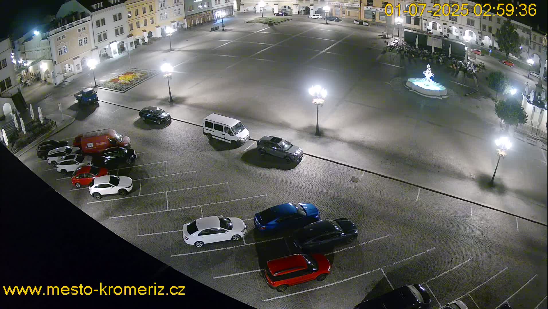 Kroměříž , (Velké náměstí ) Great Square East View Live Cam - Kromeriz, Zlin, Czechia