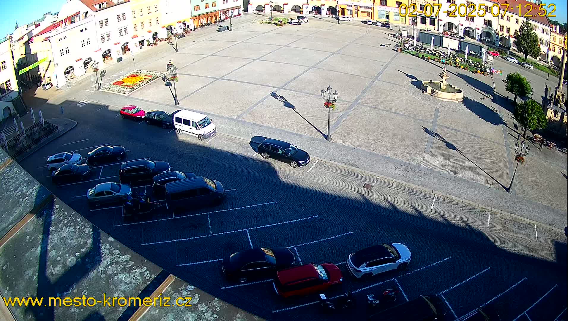 Kroměříž , (Velké náměstí ) Great Square East View Live Cam - Kromeriz, Zlin, Czechia