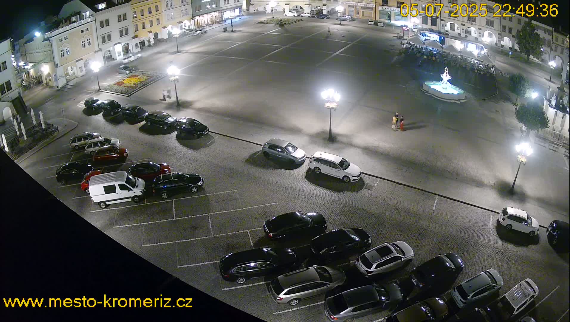 Kroměříž , (Velké náměstí ) Great Square East View Live Cam - Kromeriz, Zlin, Czechia