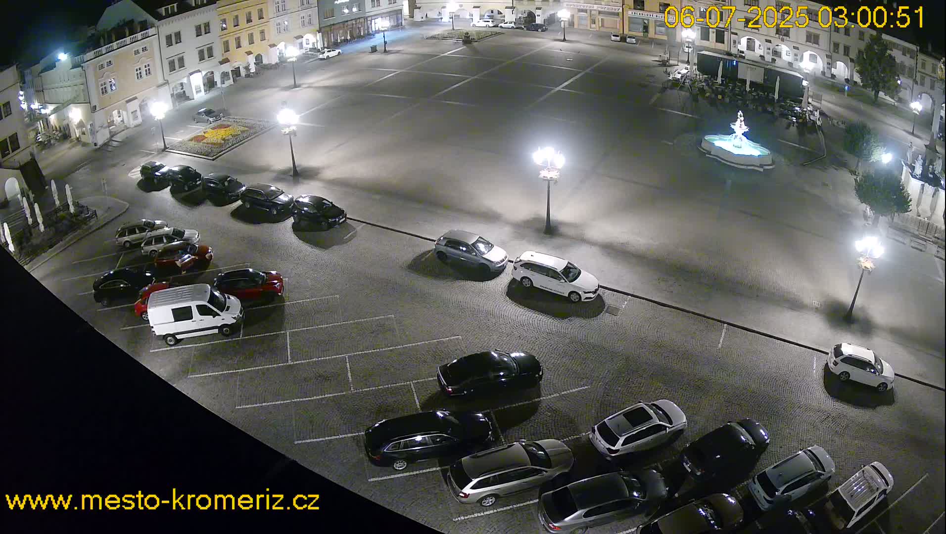 Kroměříž , (Velké náměstí ) Great Square East View Live Cam - Kromeriz, Zlin, Czechia