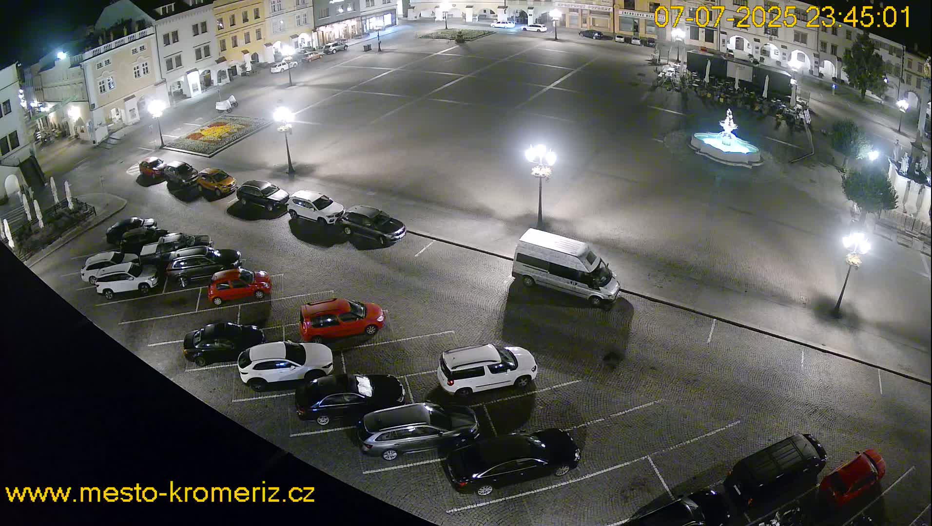 Kroměříž , (Velké náměstí ) Great Square East View Live Cam - Kromeriz, Zlin, Czechia