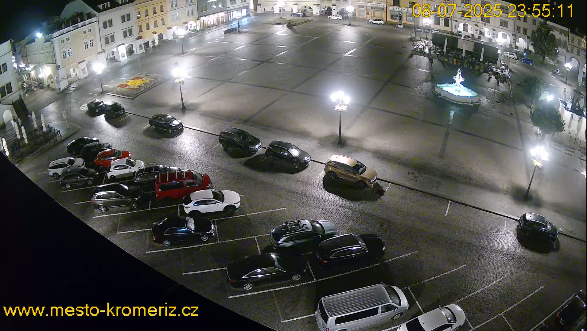 Kroměříž , (Velké náměstí ) Great Square East View Live Cam - Kromeriz, Zlin, Czechia