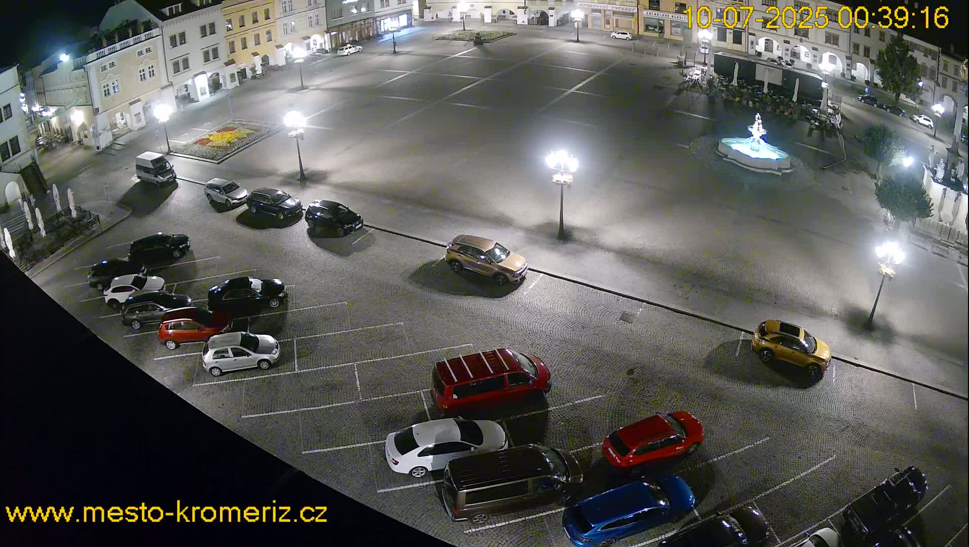 Kroměříž , (Velké náměstí ) Great Square East View Live Cam - Kromeriz, Zlin, Czechia