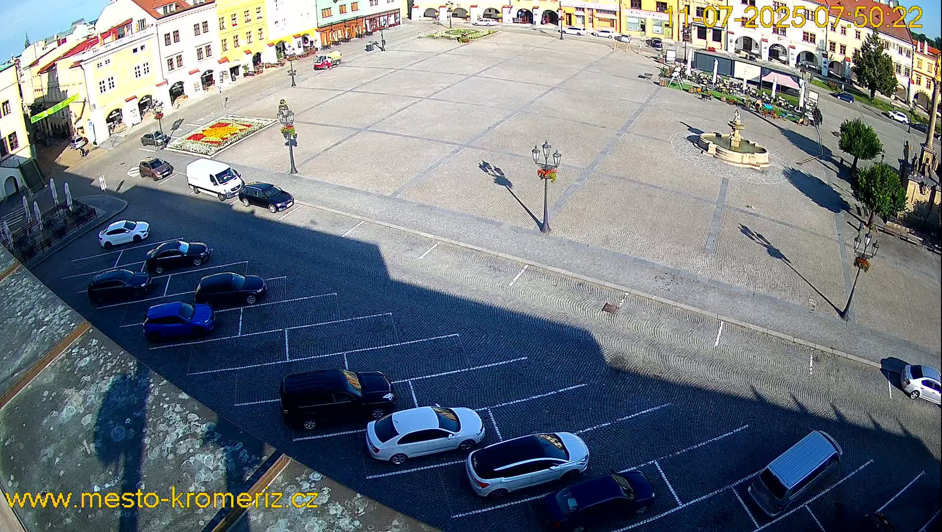 Kroměříž , (Velké náměstí ) Great Square East View Live Cam - Kromeriz, Zlin, Czechia