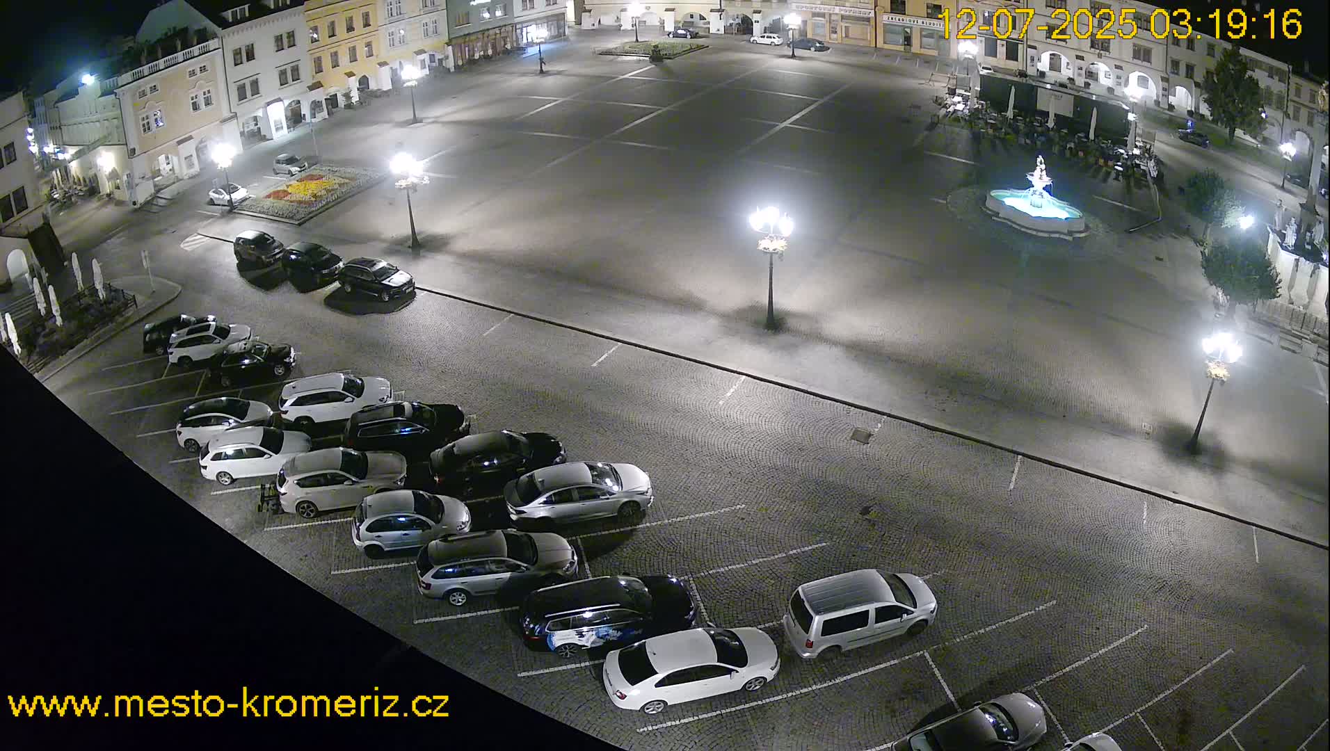 Kroměříž , (Velké náměstí ) Great Square East View Live Cam - Kromeriz, Zlin, Czechia