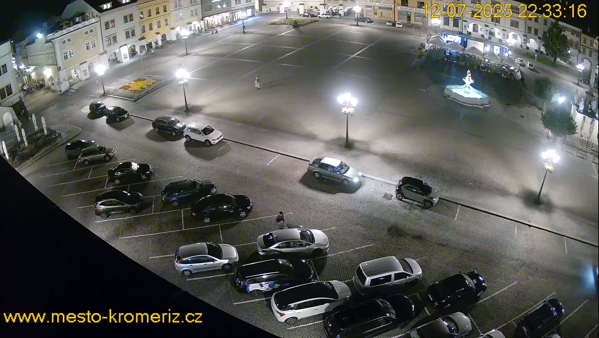 Kroměříž , (Velké náměstí ) Great Square East View Live Cam - Kromeriz, Zlin, Czechia