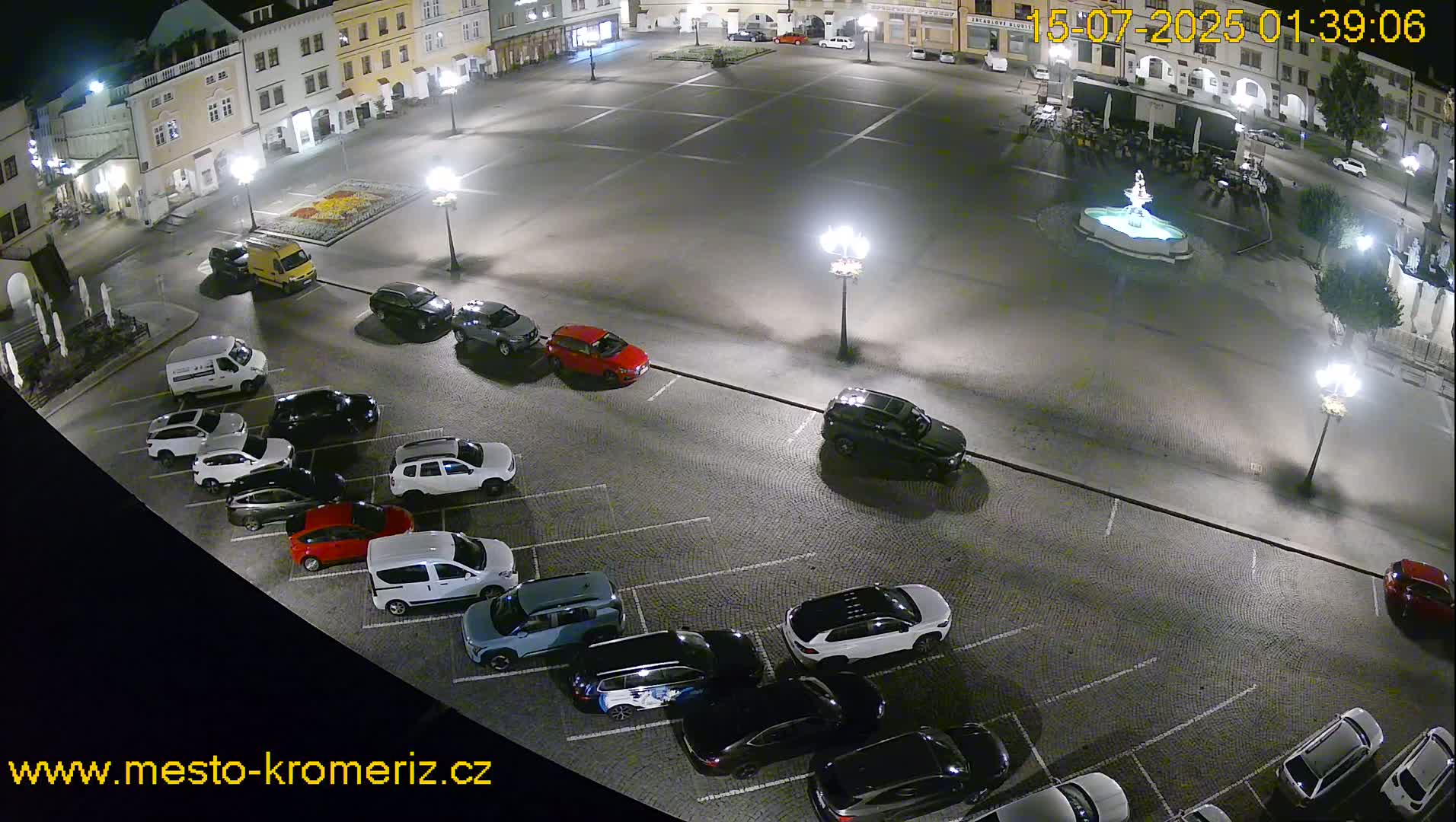Kroměříž , (Velké náměstí ) Great Square East View Live Cam - Kromeriz, Zlin, Czechia