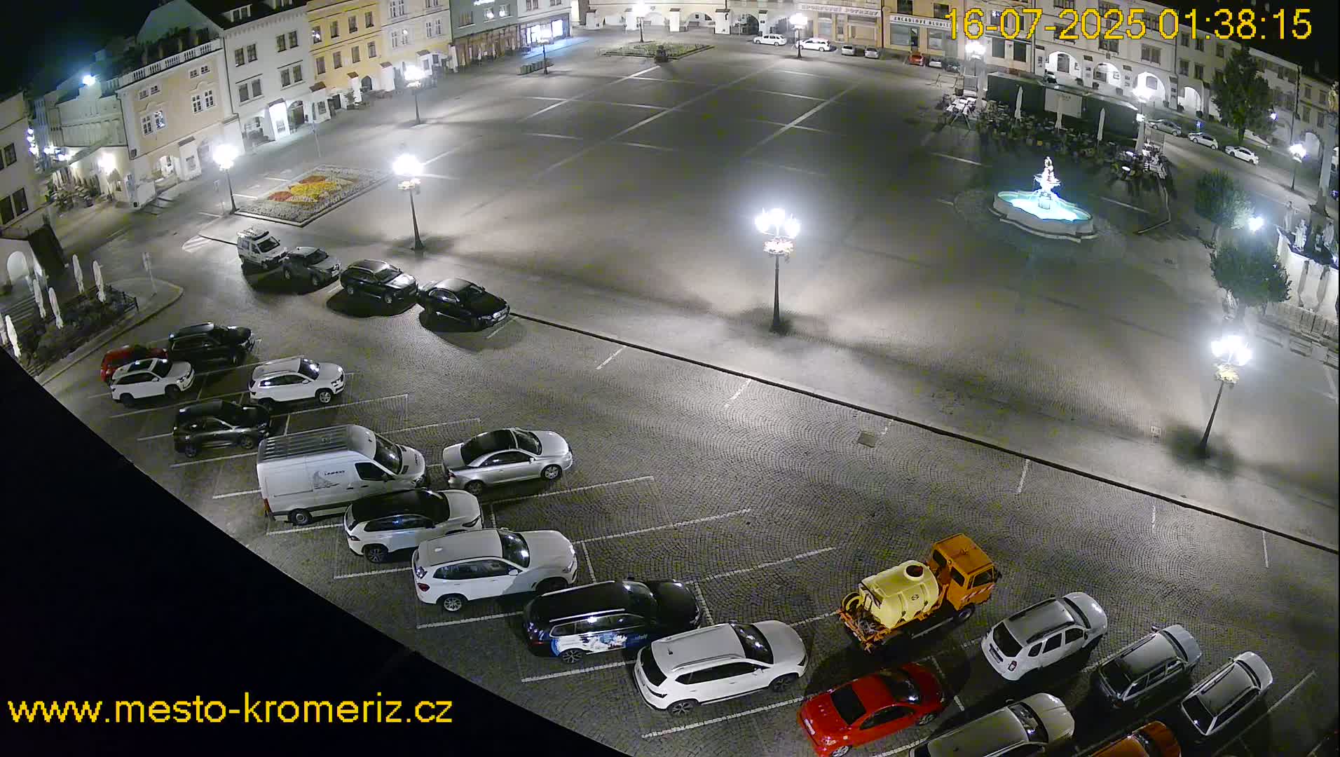 Kroměříž , (Velké náměstí ) Great Square East View Live Cam - Kromeriz, Zlin, Czechia