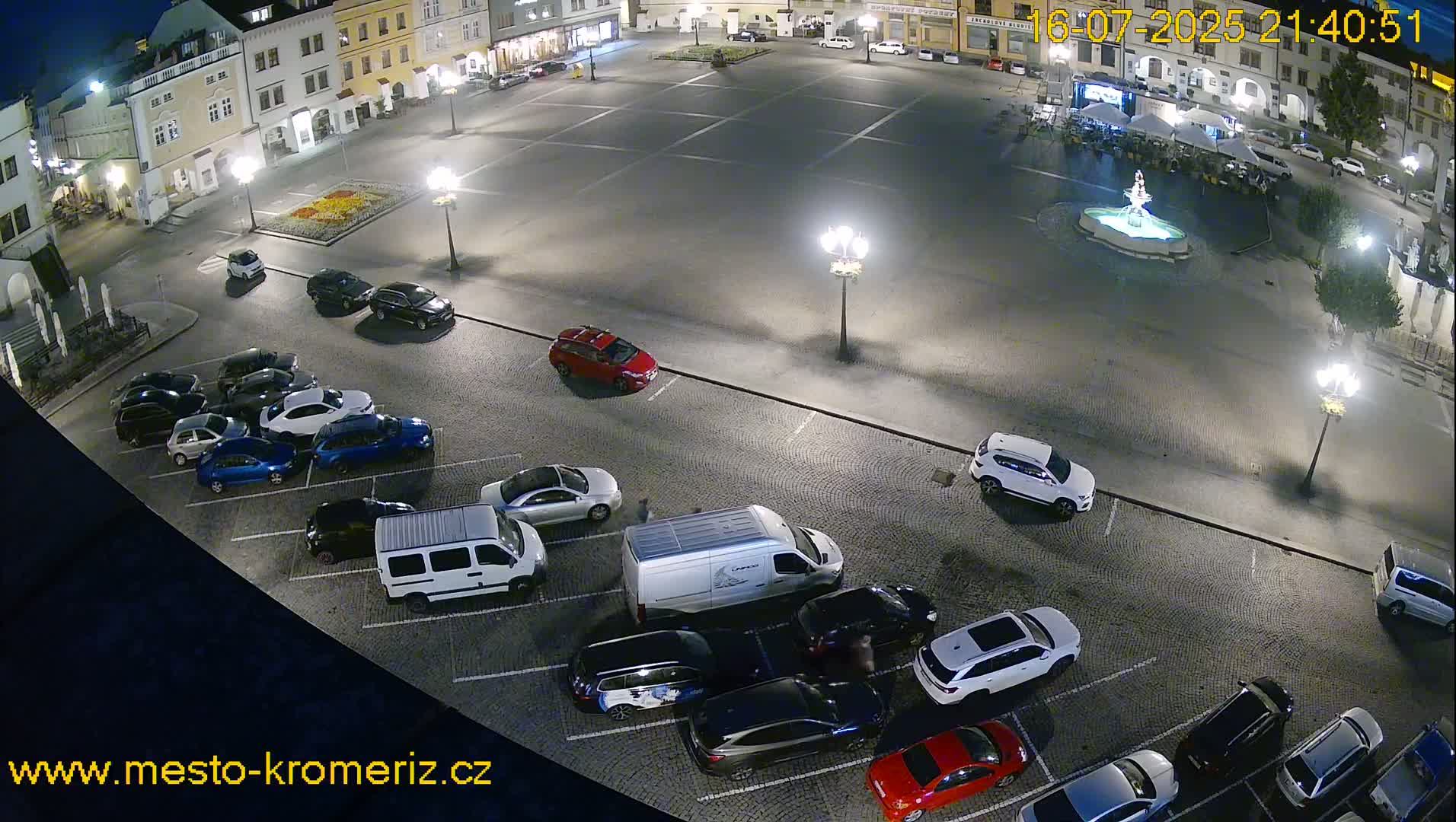 Kroměříž , (Velké náměstí ) Great Square East View Live Cam - Kromeriz, Zlin, Czechia