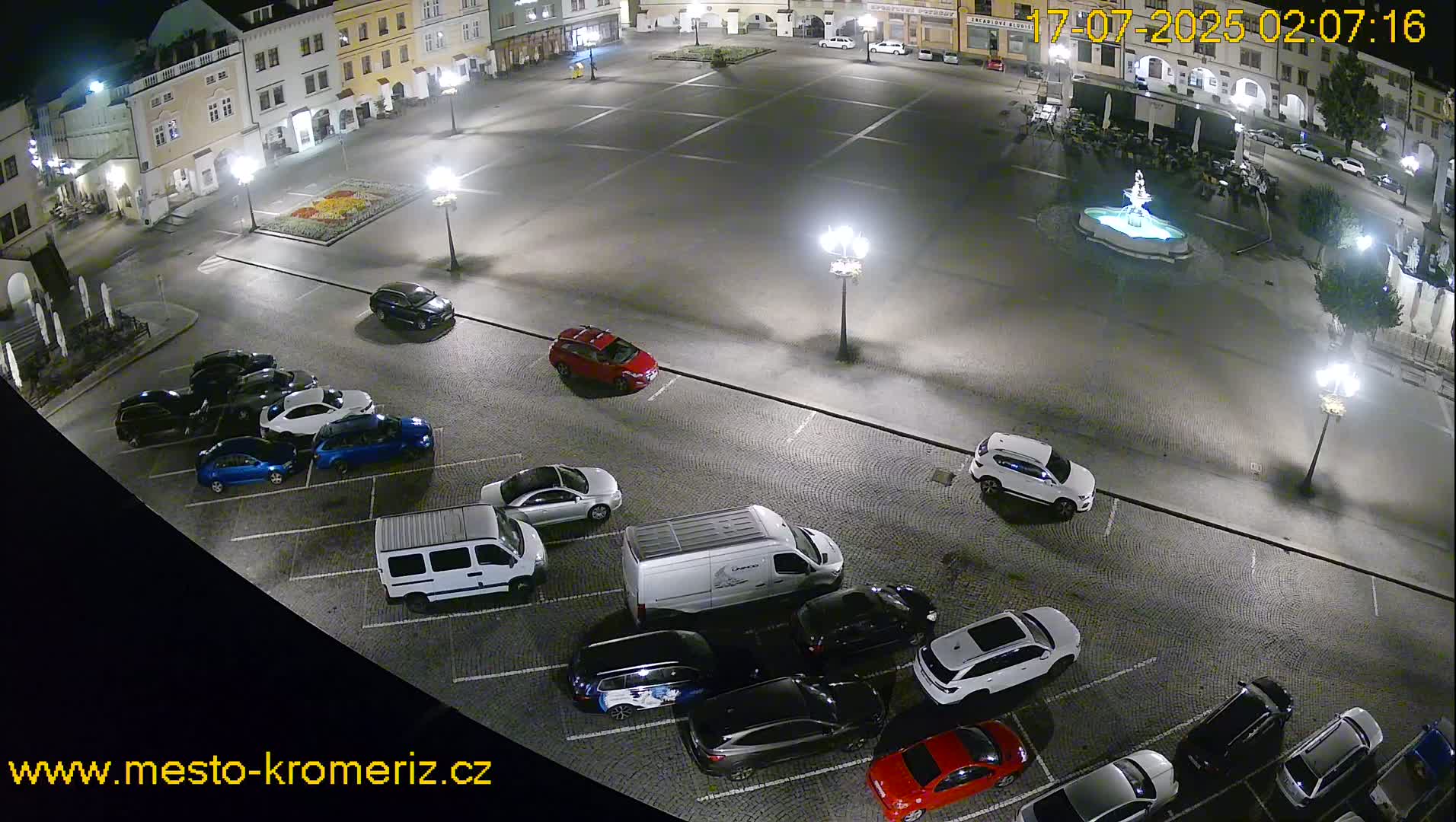 Kroměříž , (Velké náměstí ) Great Square East View Live Cam - Kromeriz, Zlin, Czechia