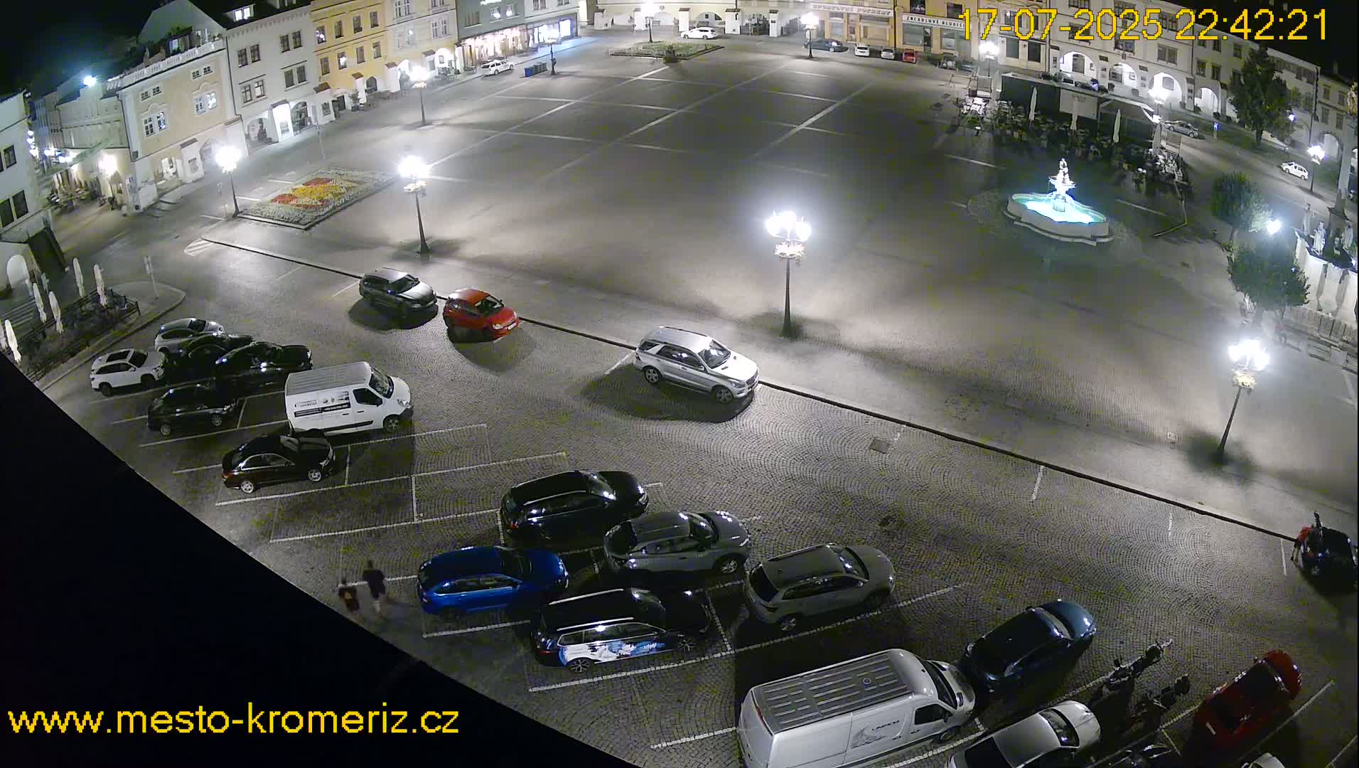 Kroměříž , (Velké náměstí ) Great Square East View Live Cam - Kromeriz, Zlin, Czechia