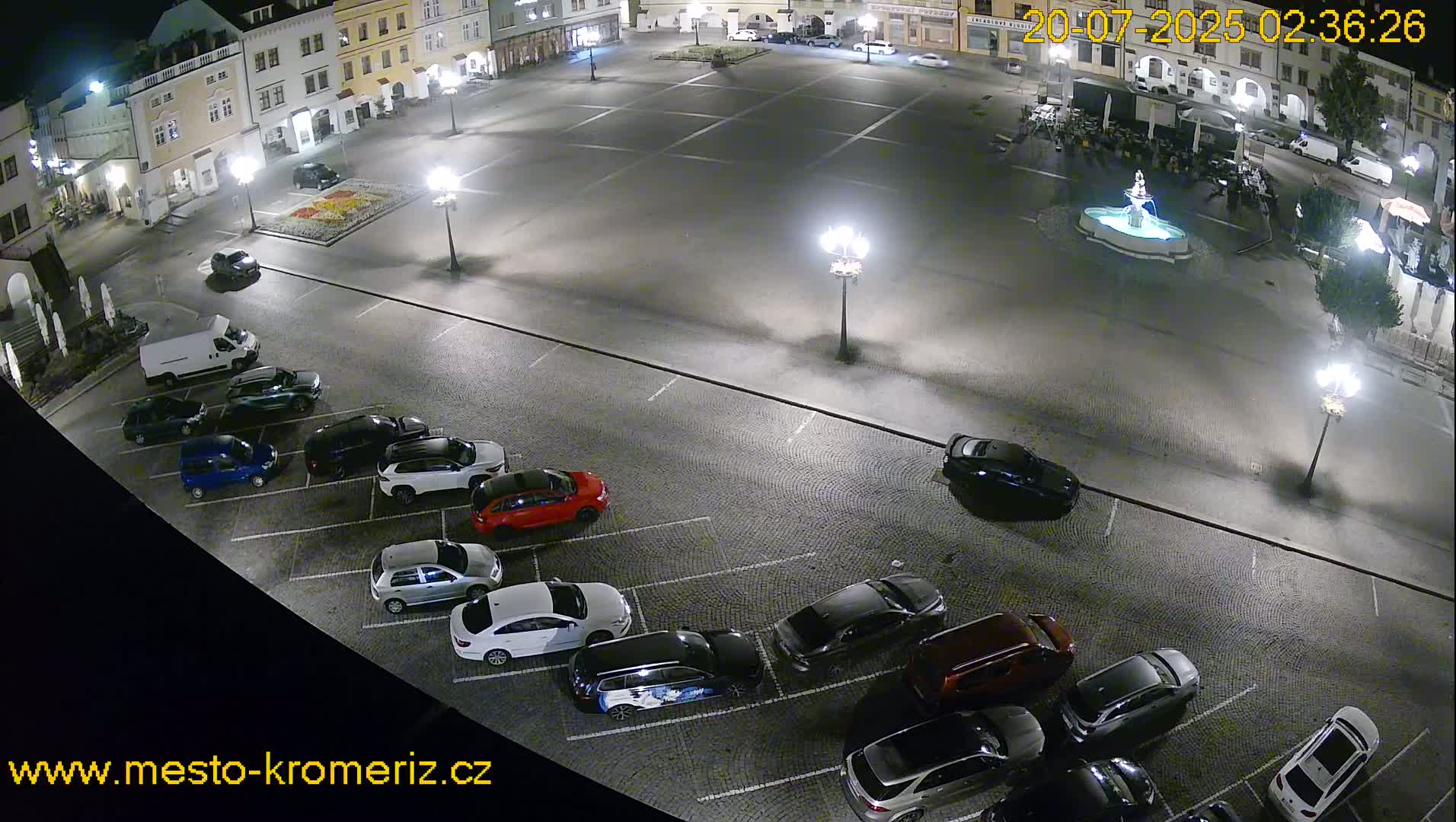 Kroměříž , (Velké náměstí ) Great Square East View Live Cam - Kromeriz, Zlin, Czechia