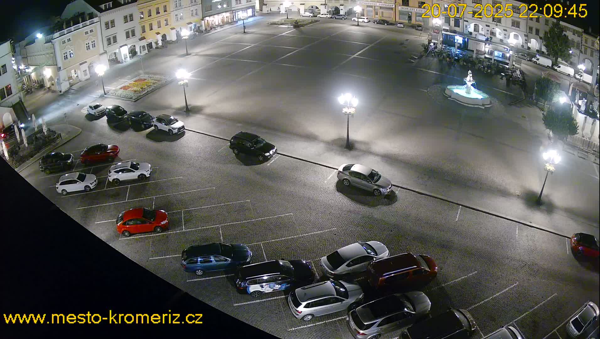 Kroměříž , (Velké náměstí ) Great Square East View Live Cam - Kromeriz, Zlin, Czechia