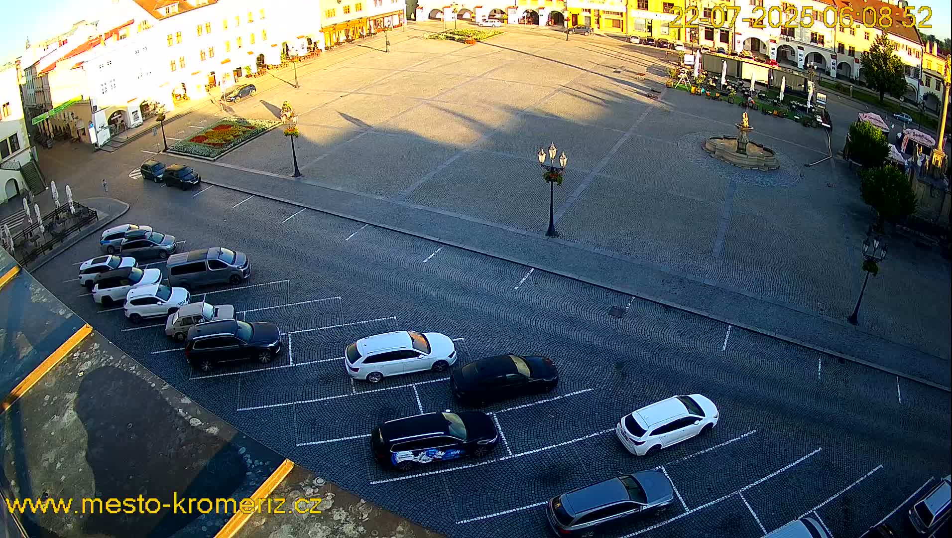 Kroměříž , (Velké náměstí ) Great Square East View Live Cam - Kromeriz, Zlin, Czechia