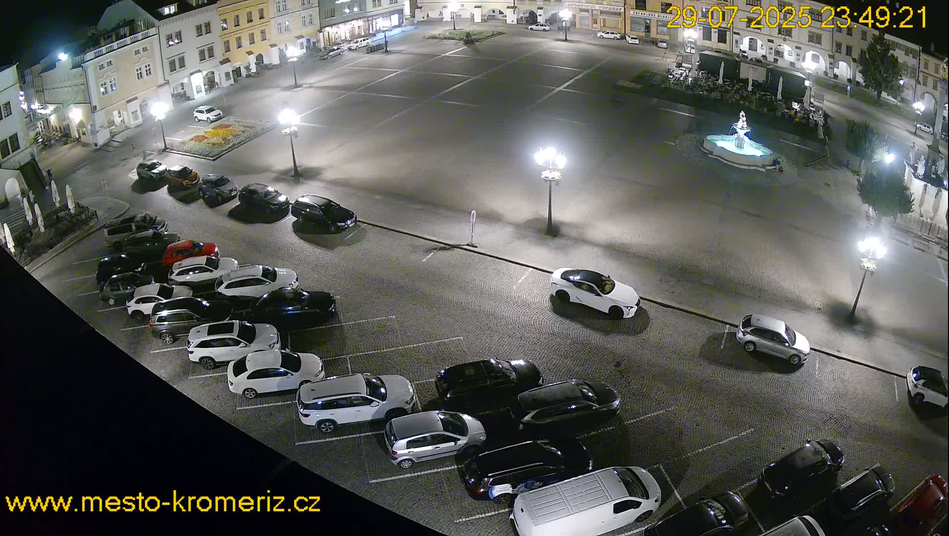 Kroměříž , (Velké náměstí ) Great Square East View Live Cam - Kromeriz, Zlin, Czechia