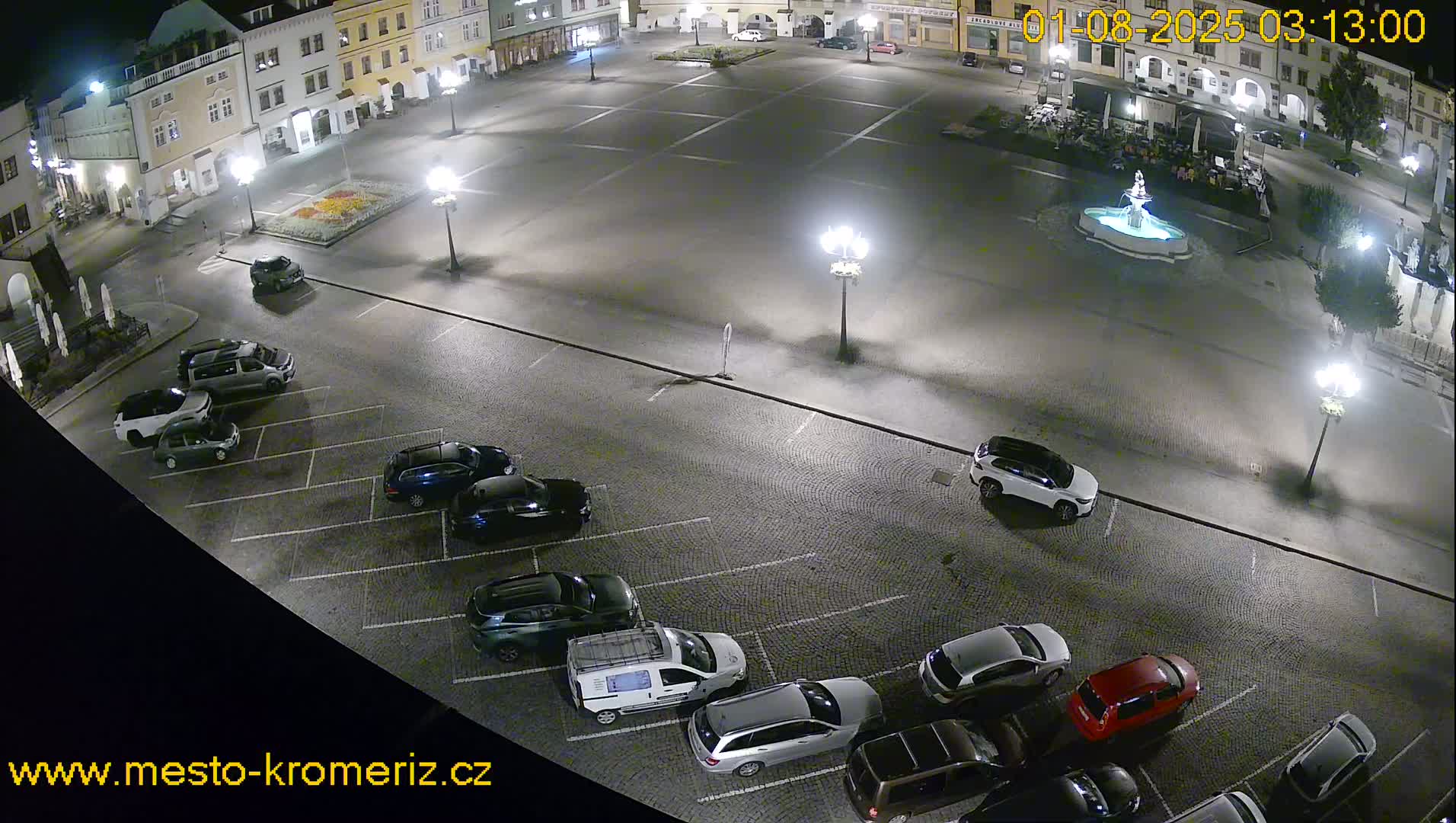 Kroměříž , (Velké náměstí ) Great Square East View Live Cam - Kromeriz, Zlin, Czechia
