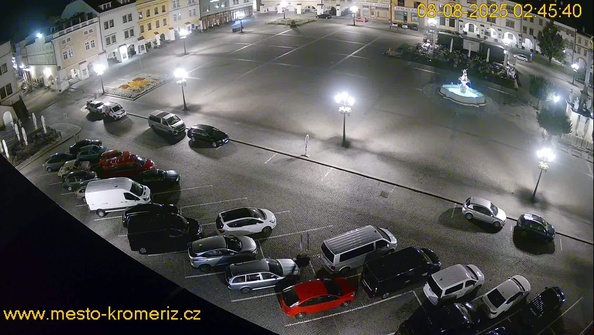 Kroměříž , (Velké náměstí ) Great Square East View Live Cam - Kromeriz, Zlin, Czechia