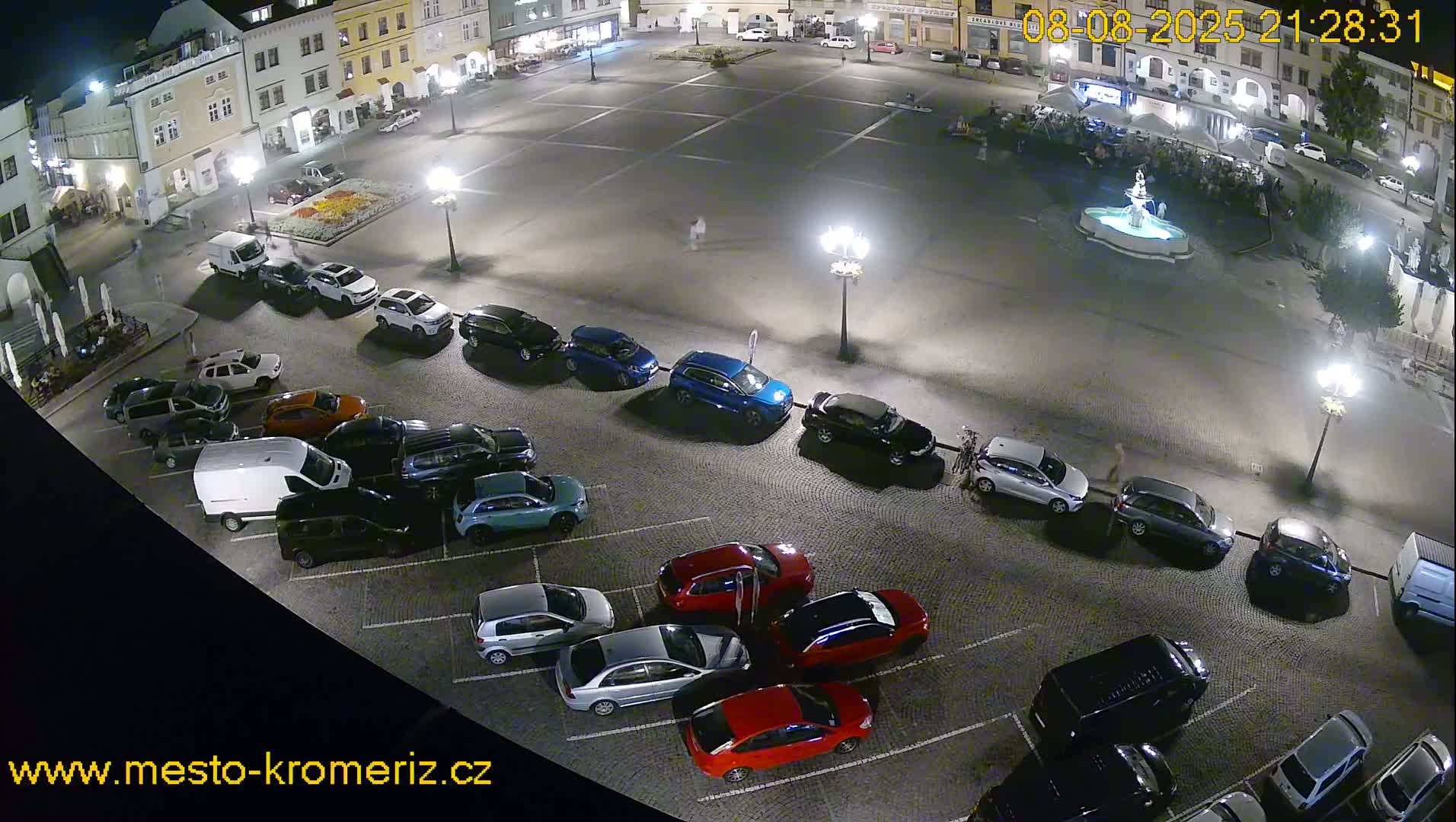 Kroměříž , (Velké náměstí ) Great Square East View Live Cam - Kromeriz, Zlin, Czechia