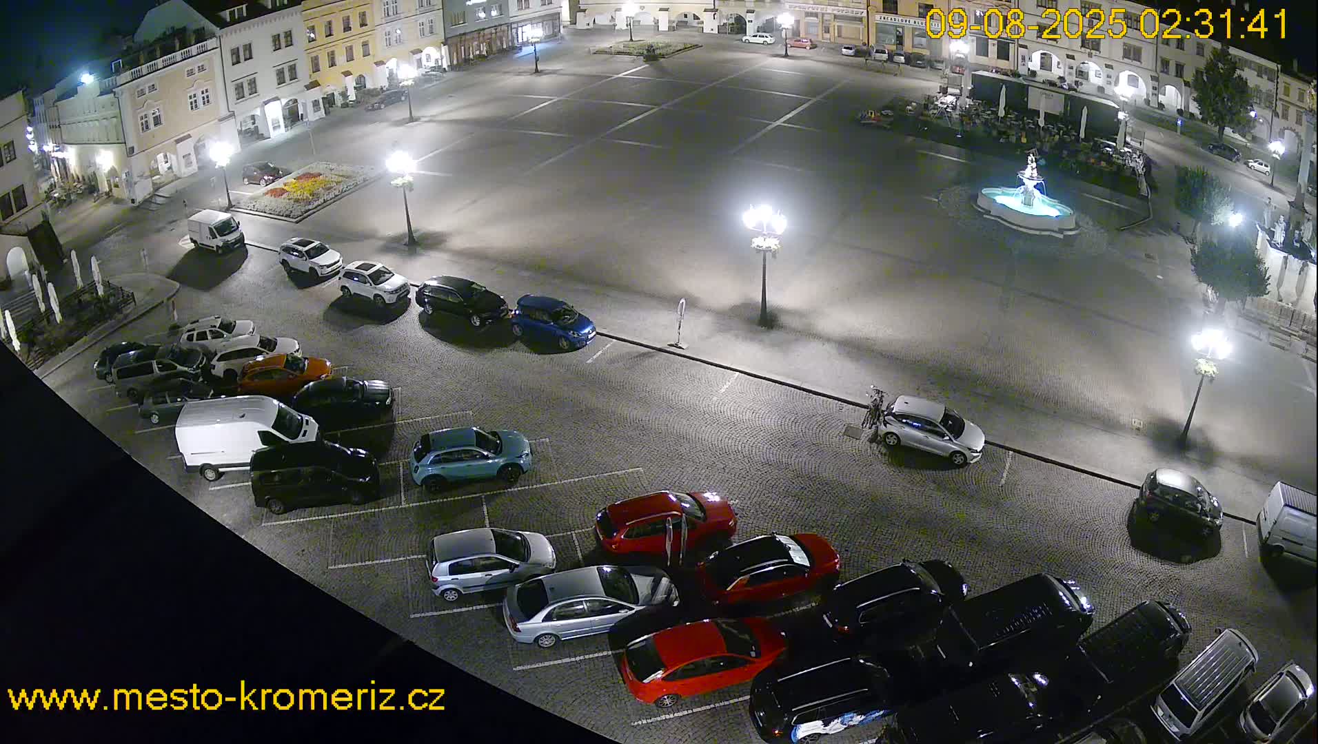 Kroměříž , (Velké náměstí ) Great Square East View Live Cam - Kromeriz, Zlin, Czechia