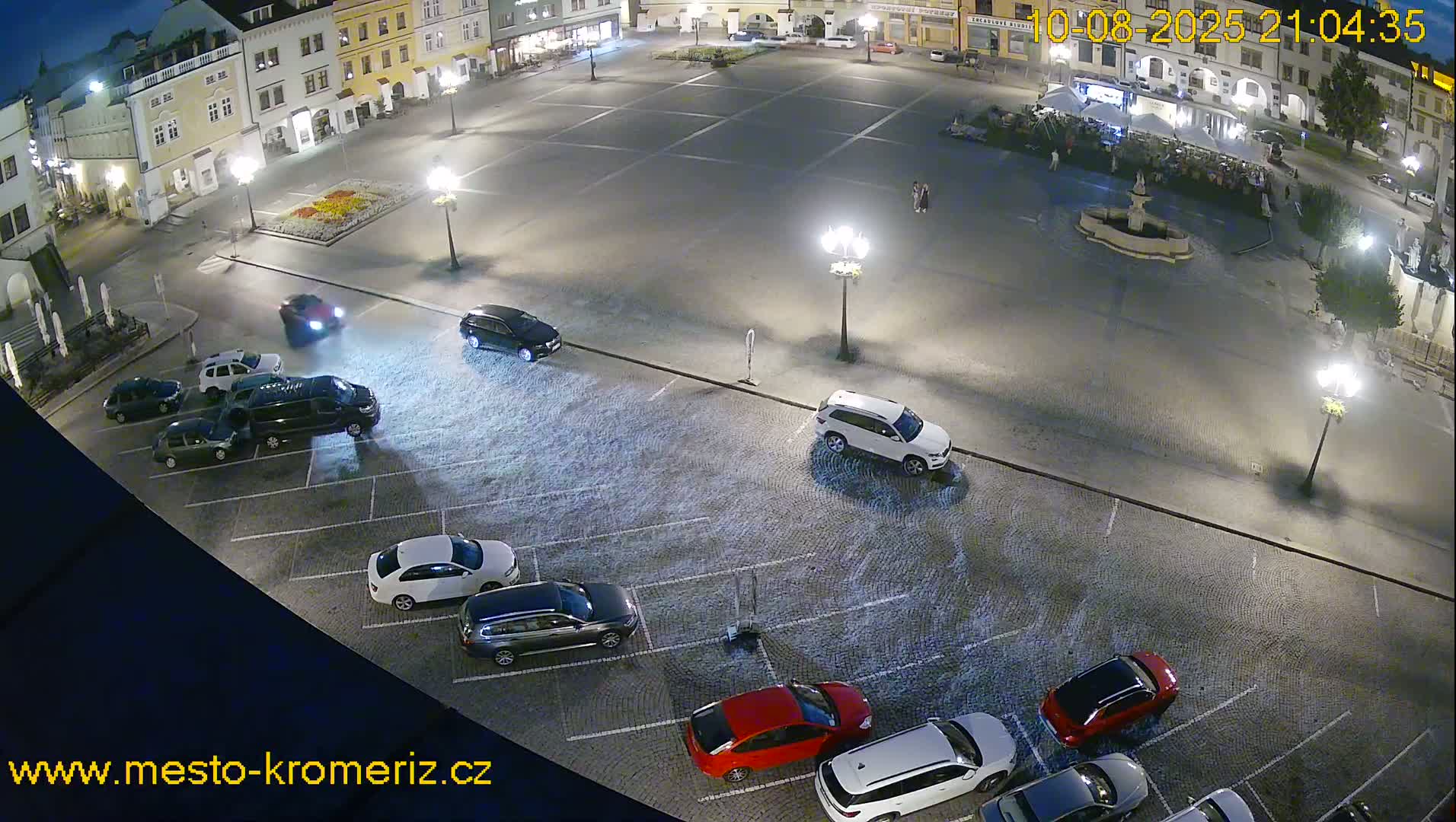 Kroměříž , (Velké náměstí ) Great Square East View Live Cam - Kromeriz, Zlin, Czechia