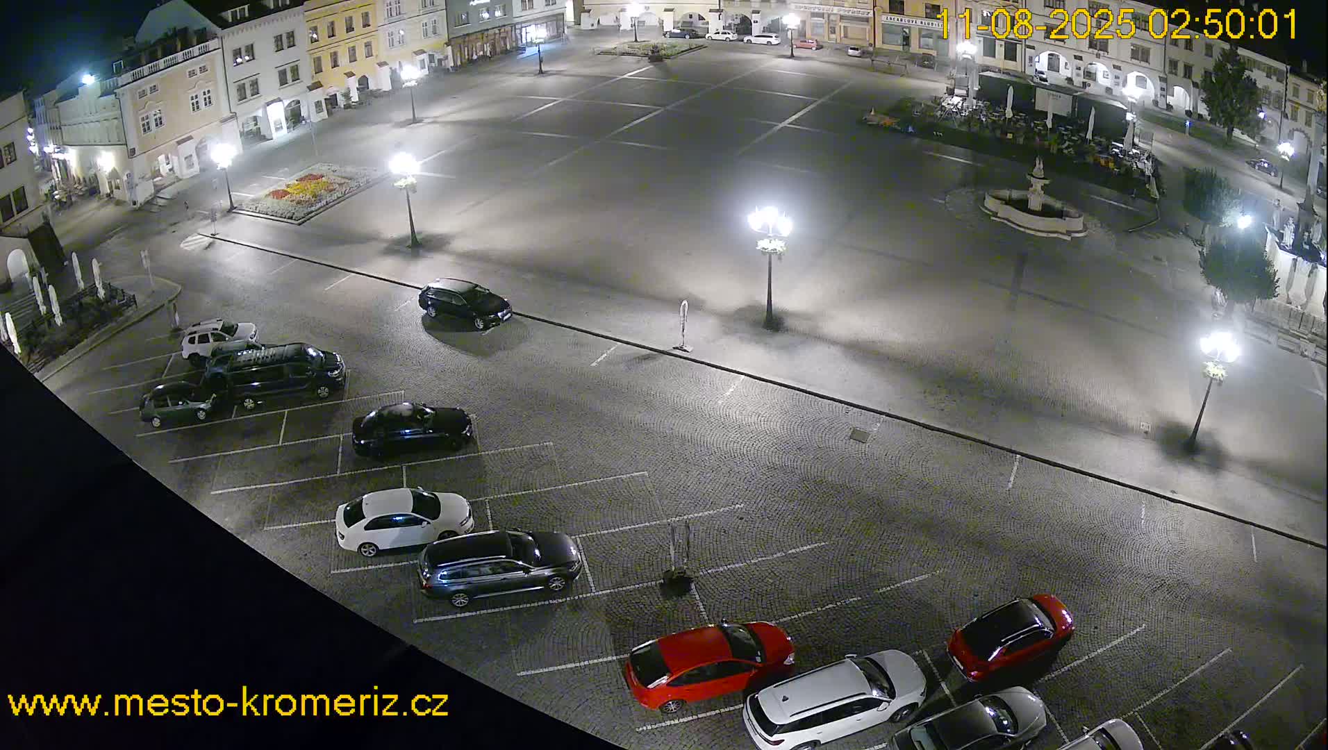 Kroměříž , (Velké náměstí ) Great Square East View Live Cam - Kromeriz, Zlin, Czechia