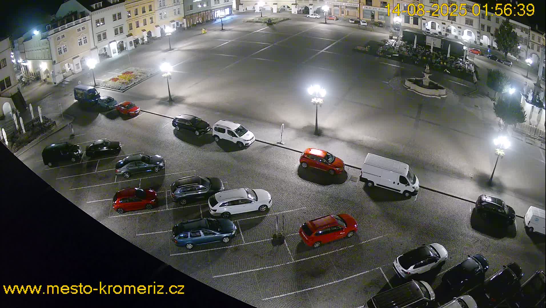 Kroměříž , (Velké náměstí ) Great Square East View Live Cam - Kromeriz, Zlin, Czechia