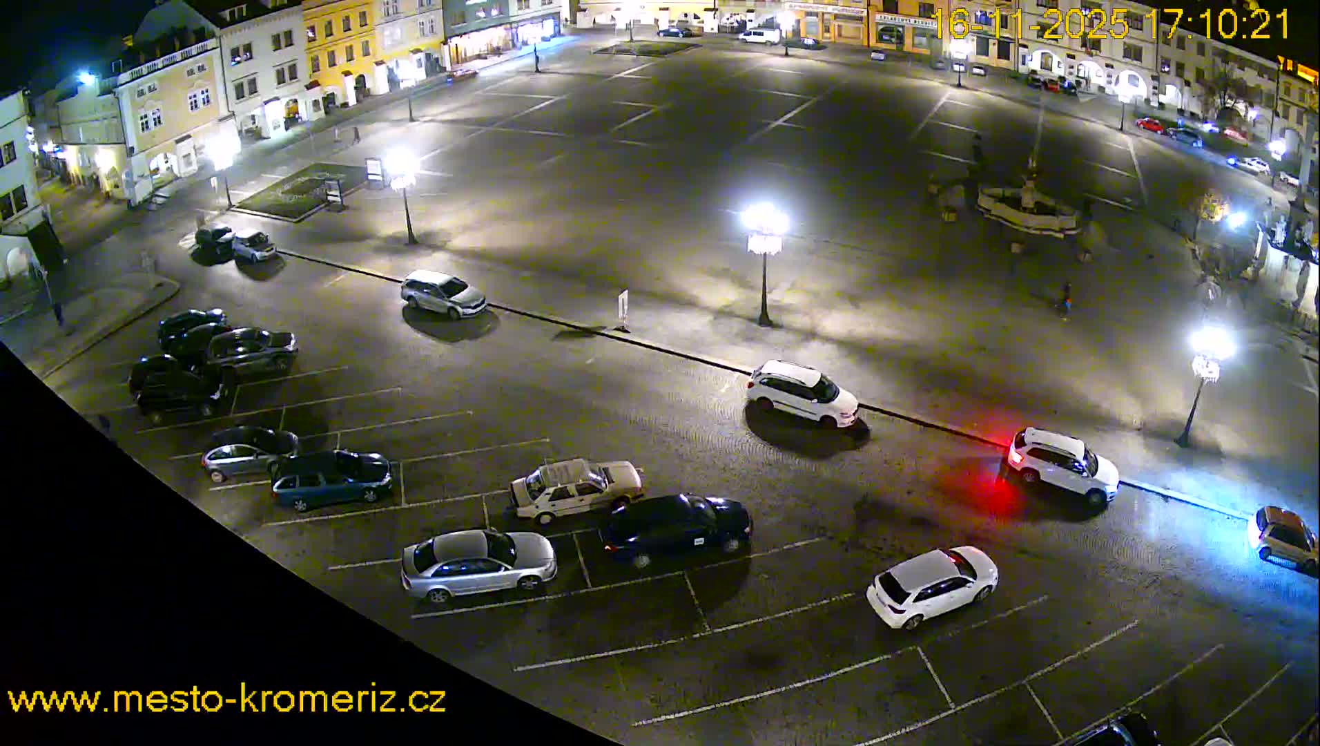 Kroměříž , (Velké náměstí ) Great Square East View Live Cam - Kromeriz, Zlin, Czechia