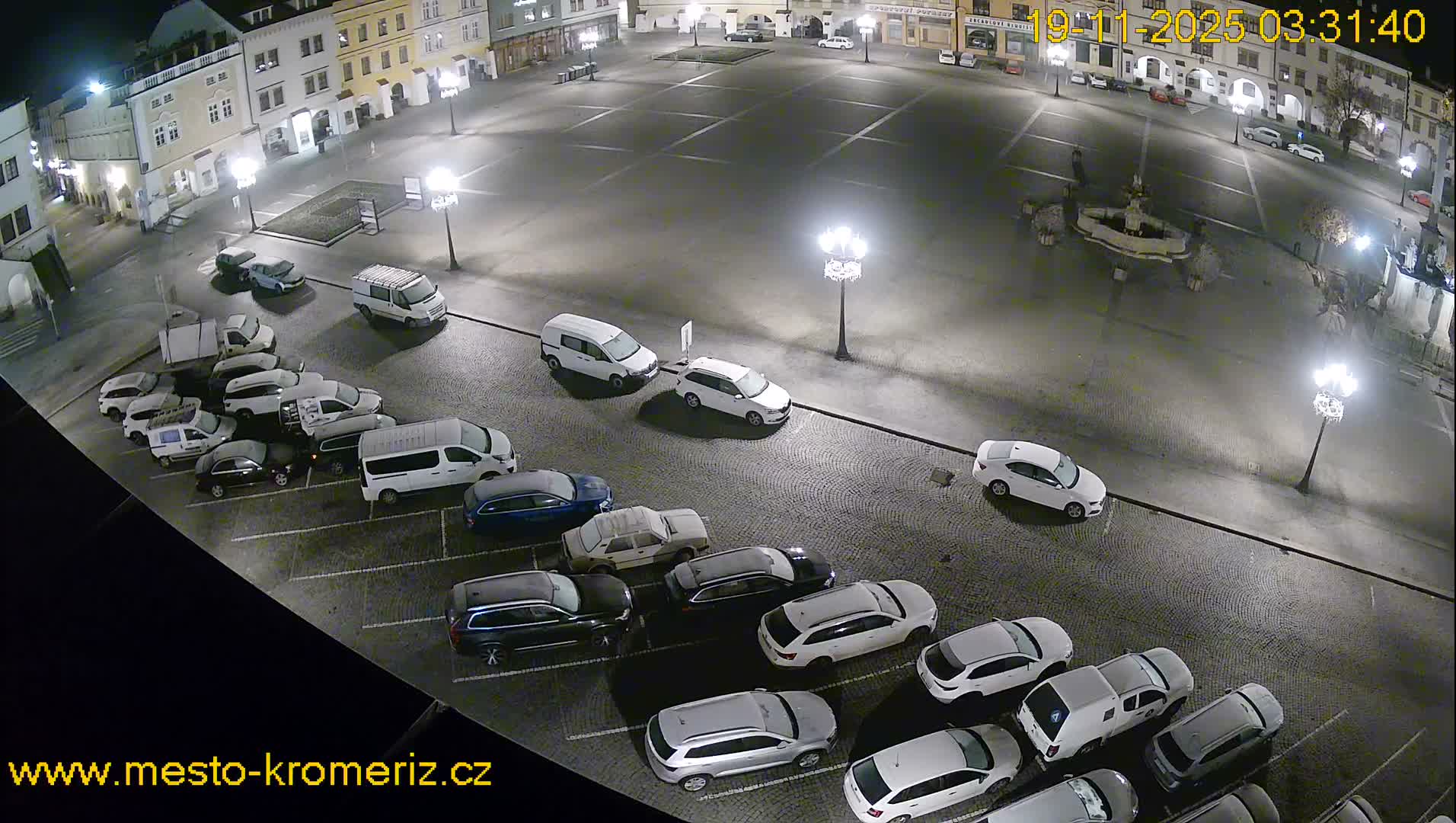 Kroměříž , (Velké náměstí ) Great Square East View Live Cam - Kromeriz, Zlin, Czechia