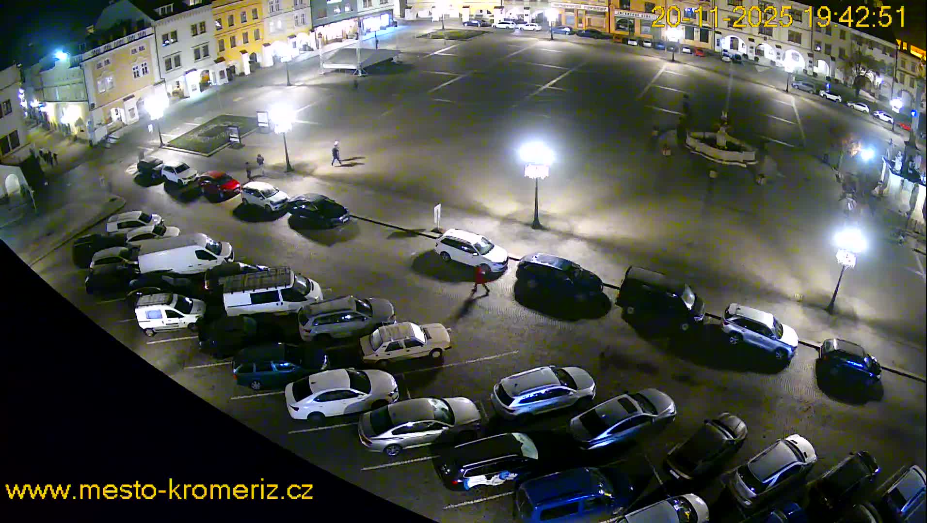 Kroměříž , (Velké náměstí ) Great Square East View Live Cam - Kromeriz, Zlin, Czechia