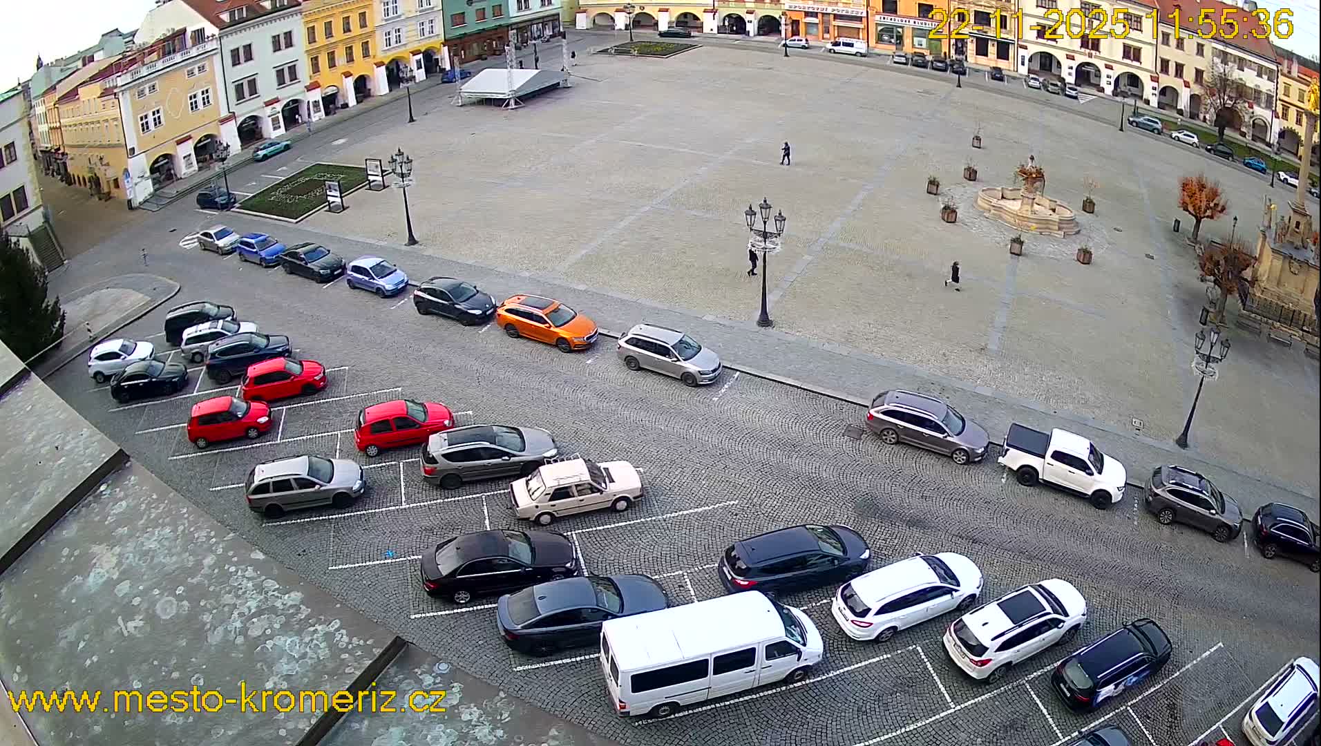 Kroměříž , (Velké náměstí ) Great Square East View Live Cam - Kromeriz, Zlin, Czechia