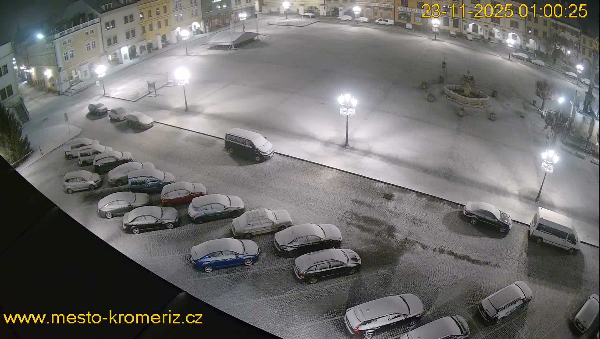 Kroměříž , (Velké náměstí ) Great Square East View Live Cam - Kromeriz, Zlin, Czechia